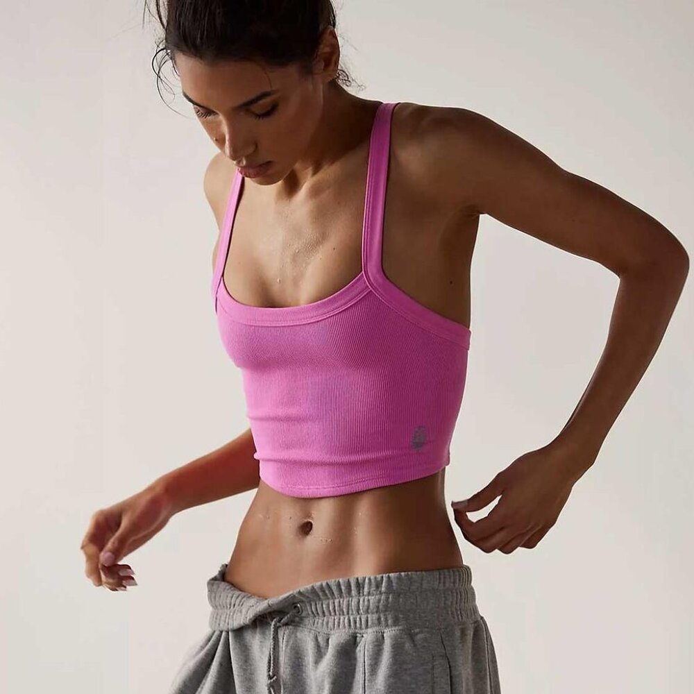 ✨NWT✨ Free People Movement All Clear Cami Magenta Mix XS/S